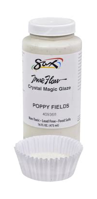 The Enchanting Effects of Sax True Flow Crystal Glaze on Poppy Fields